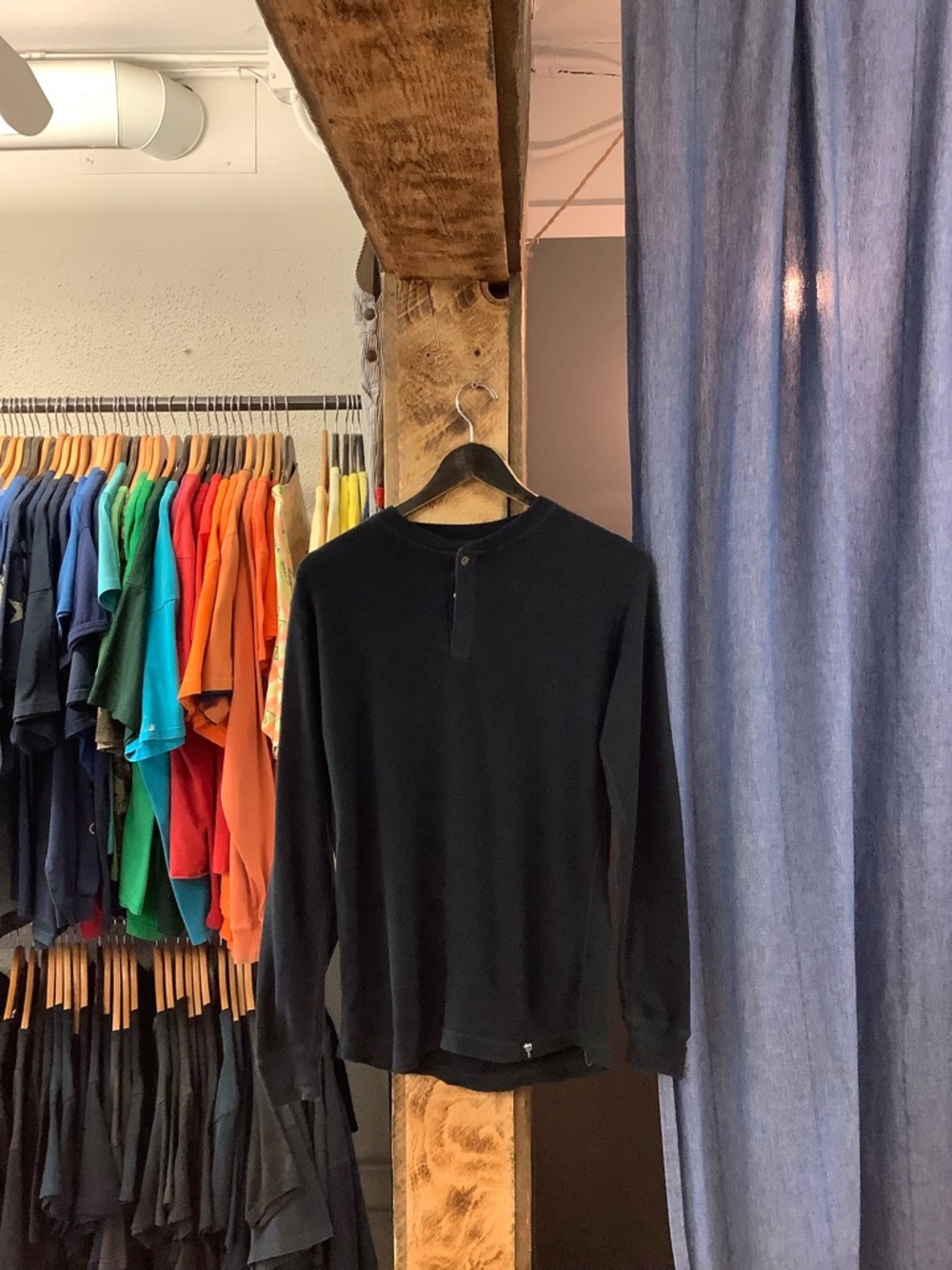 Vintage Stussy Black Half Button Up Sweater